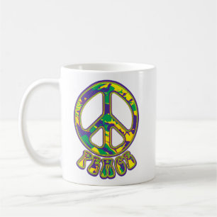 Hippie Peace Symbol Kaffeetasse