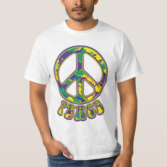 Hippie Peace Symbol T-Shirt (Vorderseite)