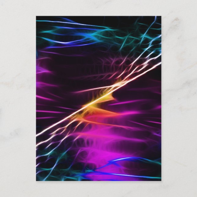 Hippie Pink und lila Liebe Frieden Postkarte (Vorderseite)