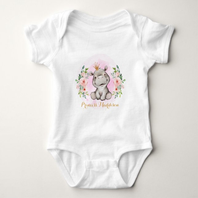 Hippie Princess Baby Bodysuit Strampler (Vorderseite)