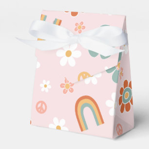 Hippie-Regenbogen-Blumen-Geburtstag Geschenkschachtel