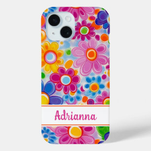 Hippie Retro Groovy Floral Personalisiert Case-Mate iPhone Hülle