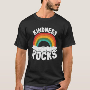 Hippie Retro Lehrer Anti Bullying Rainbow Kindnes T-Shirt