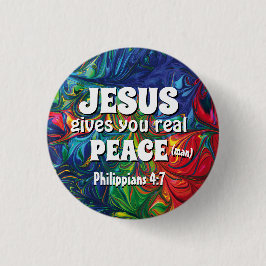 HIPPIE RETRO PSYCHEDELIC Scripting Personalisiert Button