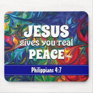 HIPPIE RETRO PSYCHEDELIC Scripting Personalisiert Mousepad