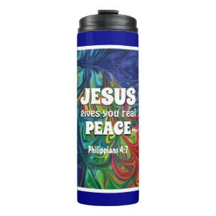 HIPPIE RETRO PSYCHEDELIC Scripting Personalisiert Thermosbecher