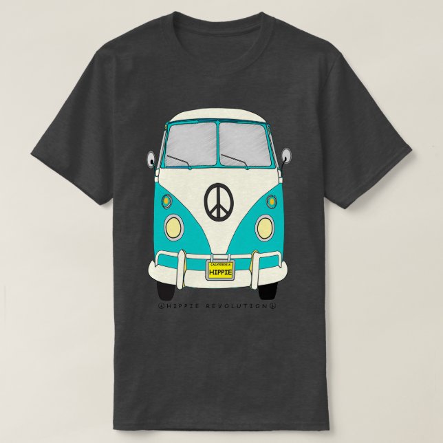 Hippie Revolution-Sea-Schaumstoff T-Shirt (Design vorne)