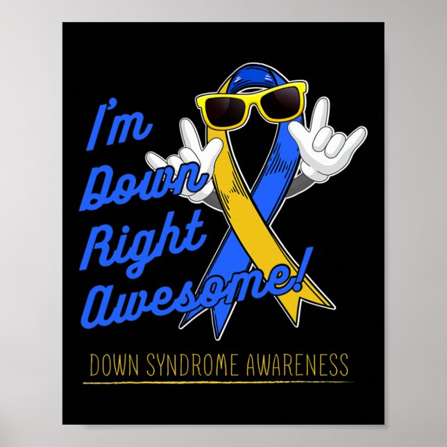 Hippie Ribbon I'm Down Right Phantastisch Down Syn Poster (Vorne)