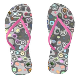 Hippie-Rosette-Riemen Flip Flops
