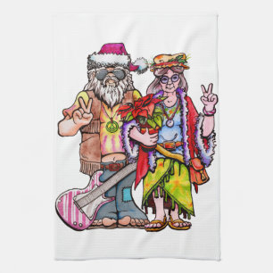 Hippie Santa Coupe Geschirrtuch