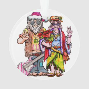 Hippie Santa Coupe Ornament