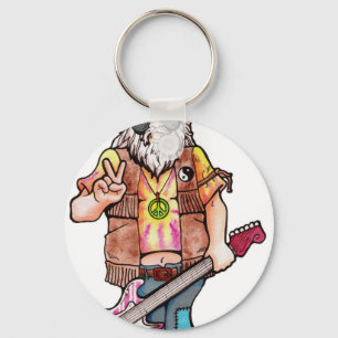 Hippie Santa Schlüsselanhänger