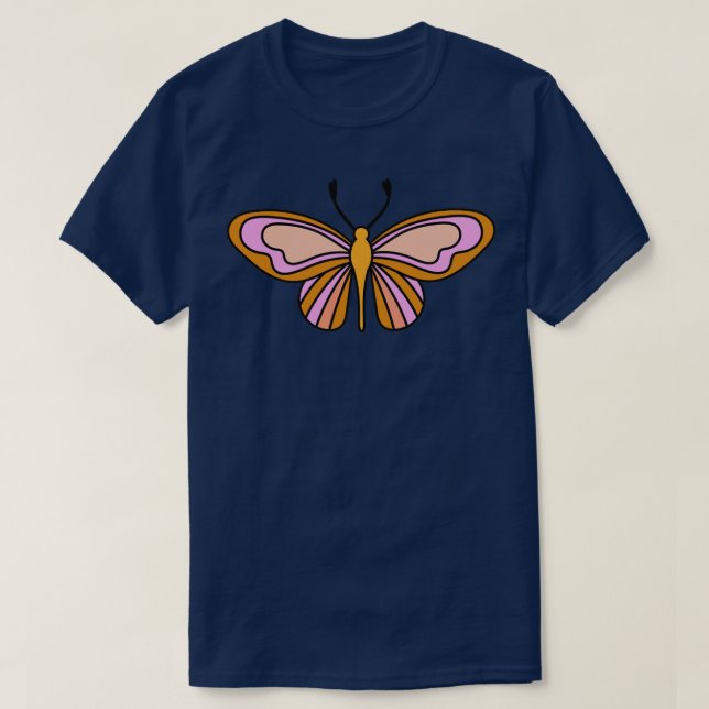 Hippie Schmetterling T-Shirt (Design vorne)