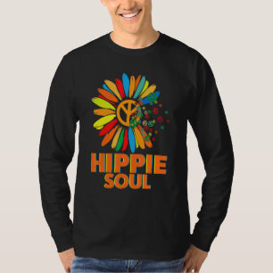 Hippie-Seele Gänseblümchen Friedenssymbol Blume Fü T-Shirt