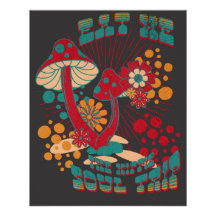 Hippie-Seelenreise Sommer Vintage Pilz