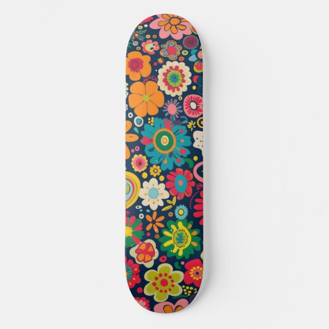 Hippie Skateboard (Vorderseite)