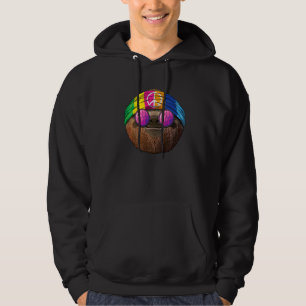 Hippie Sloth Liebe Peace Sign 70er Hippie Tropical Hoodie