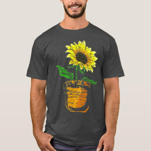 Hippie Sonnenblume Blume Blossom Niedliches Pocket T-Shirt
