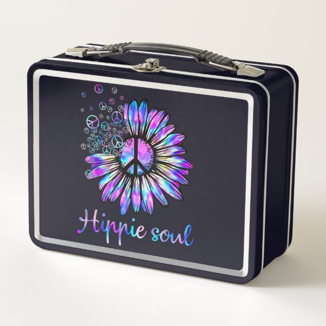Hippie Soul Metall Brotdose (Vorderseite)