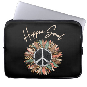 Hippie Soul Peace Signature Sonnenblume Laptopschutzhülle