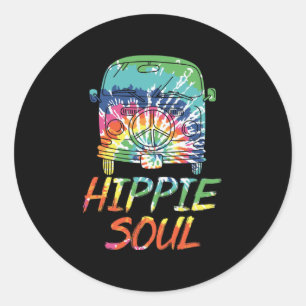Hippie Soul Runder Aufkleber
