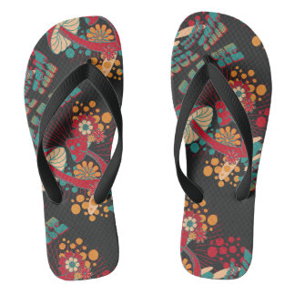Hippie Soul Trip Sommer Vintag Pilz Flip Flops
