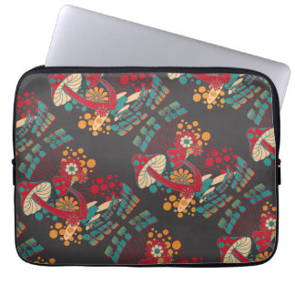 Hippie Soul Trip Sommer Vintag Pilz Laptopschutzhülle