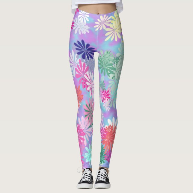 Hippie-Spaß Leggings (Vorderseite)
