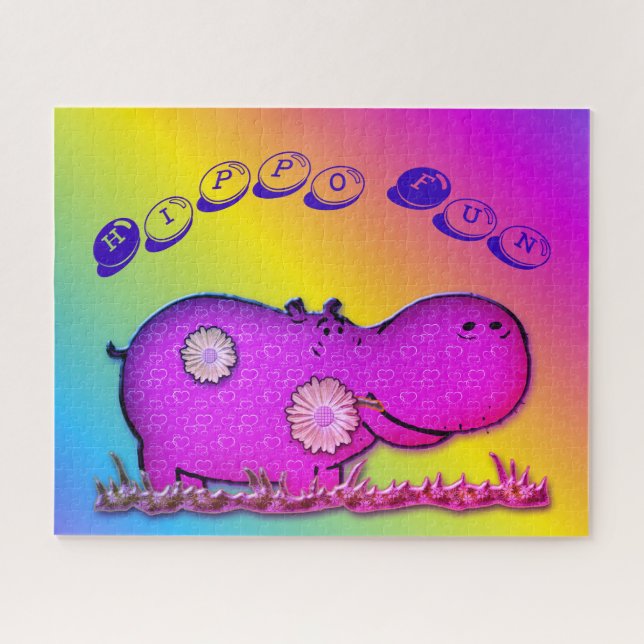 Hippie-Spaß Puzzle (Horizontal)