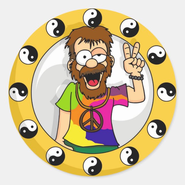 Hippie Stickers (Vorderseite)