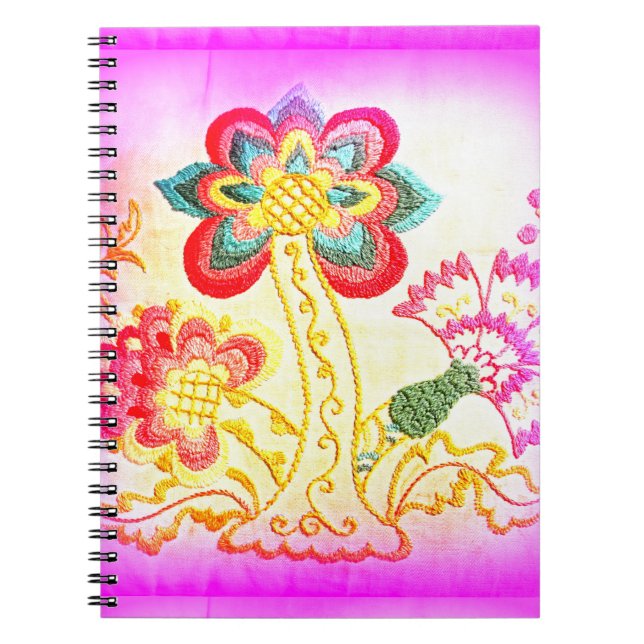Hippie-Style Palm Notizbuch Notizblock (Vorderseite)