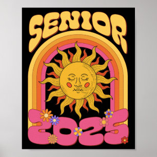 Hippie Sunshine Cl von 2025 Senior 25 Absolvent Zu Poster