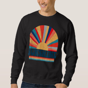 Hippie Sunshine Retro 70er Vintager Frieden und Li Sweatshirt