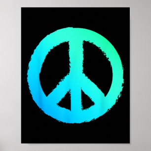 Hippie Symbol Anti-War Logo Peace Sign Poster