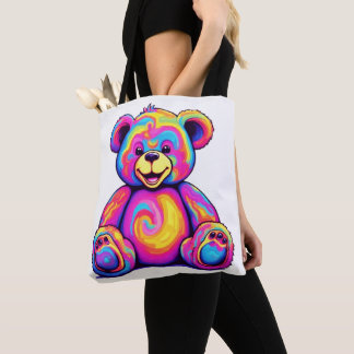 Hippie-Teddybär-Regenbogen-Psychedelisch-Helle-Far