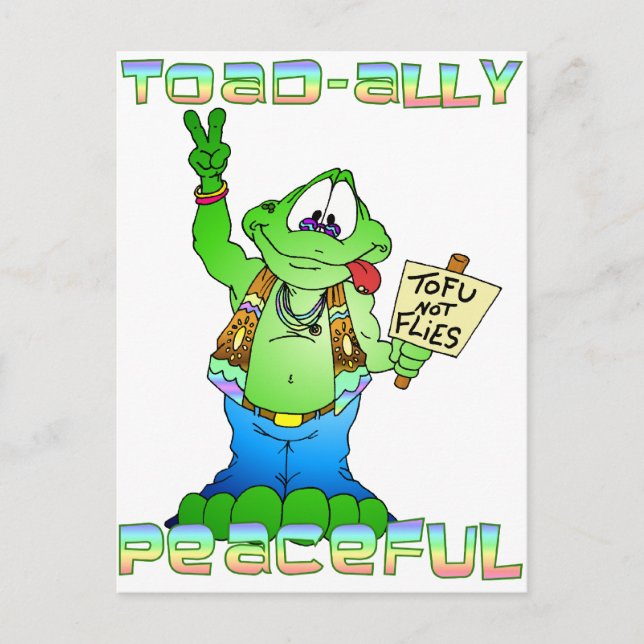 Hippie Toad Postkarte (Vorderseite)