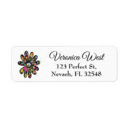 Hippie Trippy Blume Power Peace Sign Floral