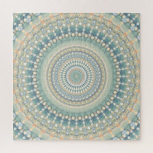 Hippie Trippy Eklektische Pastell Boho Groovy Mand Puzzle