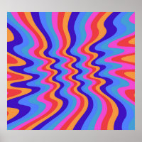 Hippie-Trippy-Retro-Hintergrundbild der 60er Jahre