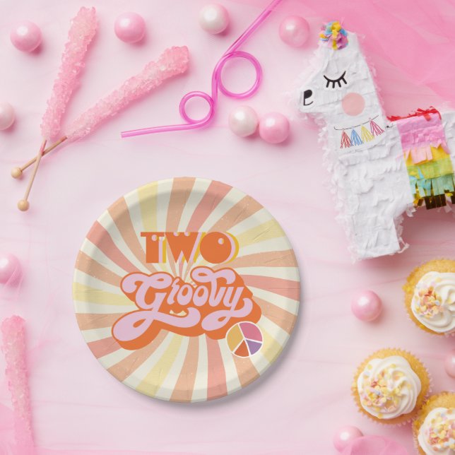 Hippie Two Groovy Pappteller (Party)