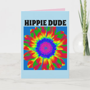 HIPPIE TYP BIRTHDAY CARD KARTE