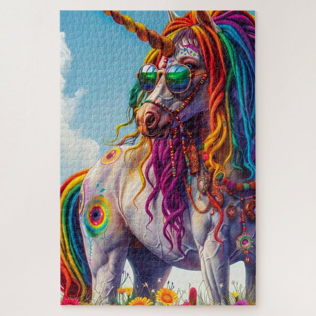 Hippie Unicorn Puzzle (Vertikal)