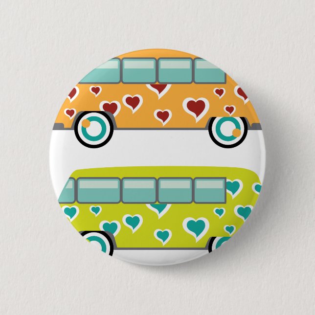 Hippie Van Button (Vorderseite)