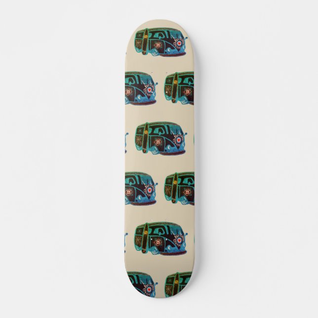Hippie Van Skateboard (Vorne)