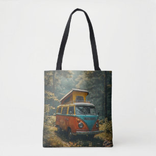 Hippie-Van-Tasche mit All-Over-Print