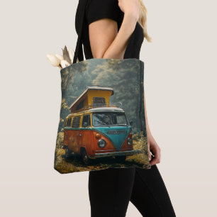 Hippie-Van-Tasche mit All-Over-Print