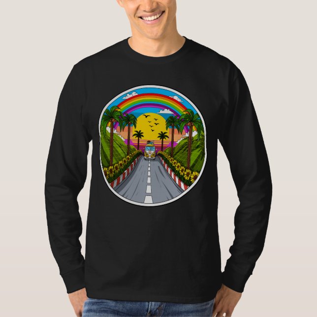 Hippie Van Vacation T-Shirt (Vorderseite)