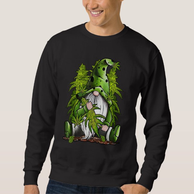 Hippie Weed Gnome Sweatshirt (Vorderseite)