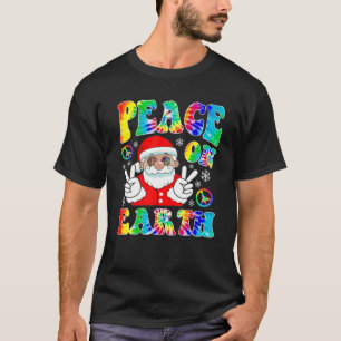 Hippie Weltfrieden Boho Weihnachtsmann P T-Shirt
