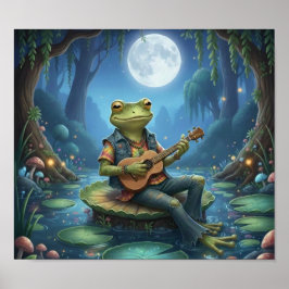 HippieFrogMusician Poster